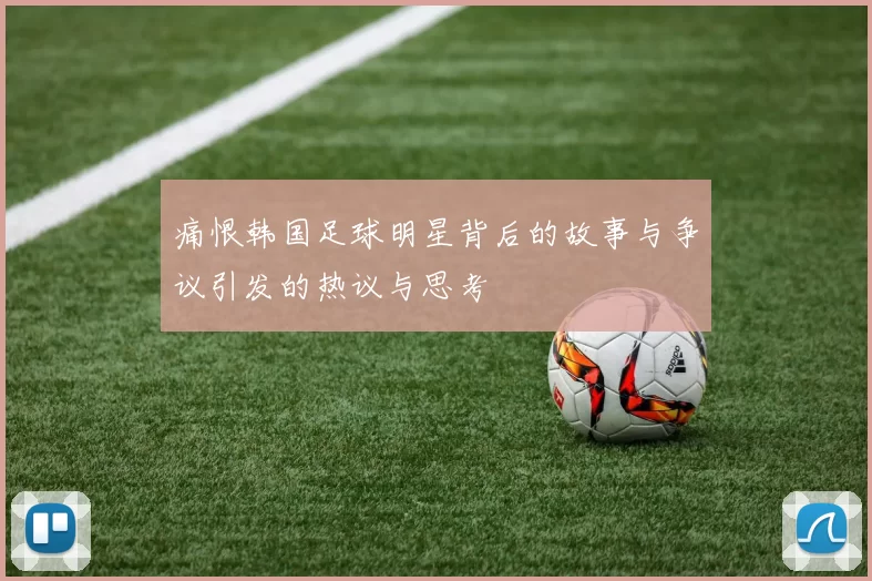痛恨韩国足球明星背后的故事与争议引发的热议与思考